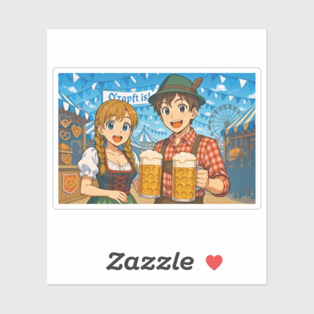 Beer tasting during Oktoberfest in Munich, Germany (Sheet)