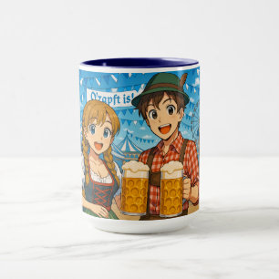 Beer tasting during Oktoberfest in Munich, Germany Mug