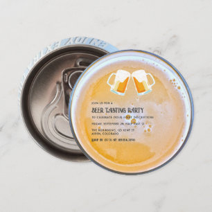 Beer Tasting Party personalised invitation