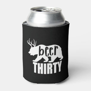 Beer Thirty Can Cooler/Koozie   Block Letter Cooler
