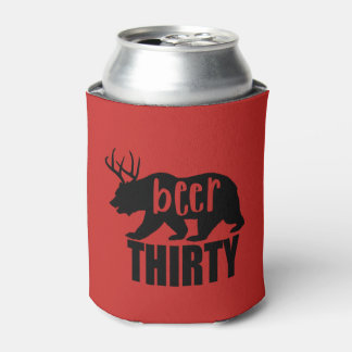 Beer Thirty Koozie/Can Cooler | Block Letter