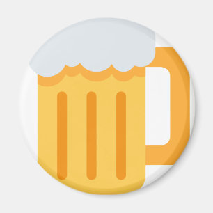 Beer time emoji magnet