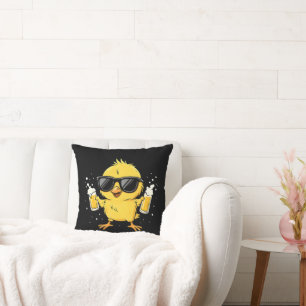 Beer Time Madafakas Funny Meme Duck Goose Retro Cushion