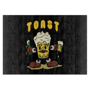 Beer Toast Mascot Cutting Board