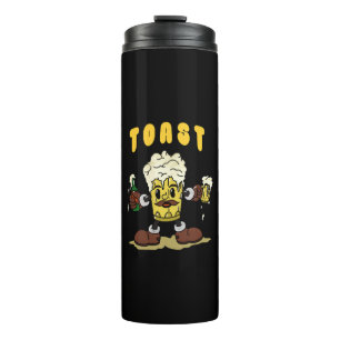 Beer Toast Mascot Thermal Tumbler