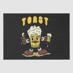 Beer Toast Mascot Tissue Paper