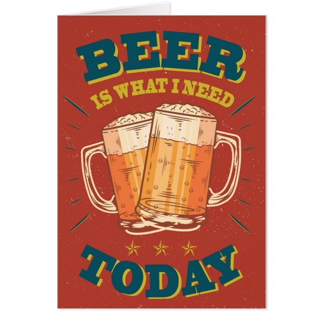 Beer today, vintage poster (Front)