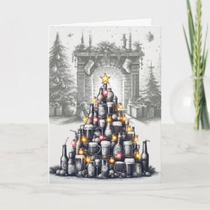 Beer Tree Holiday Card