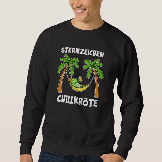 Beer Turtle Chill Turtle In Hammock Sweatshirt (Front)