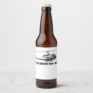 Beer UH-1H Iroquois Helicopter Bottle Label