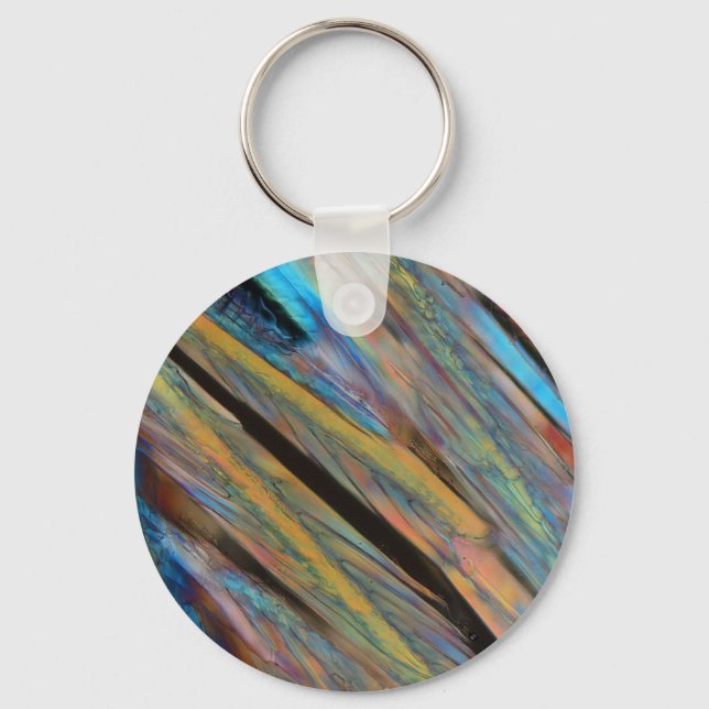 Beer under the microscope key ring (Front)