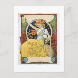 Beer Vintage Drink Ad Art Postcard