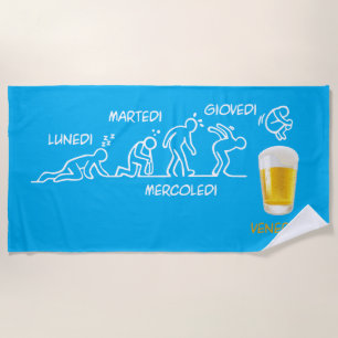 Beer-volution Beach Towel