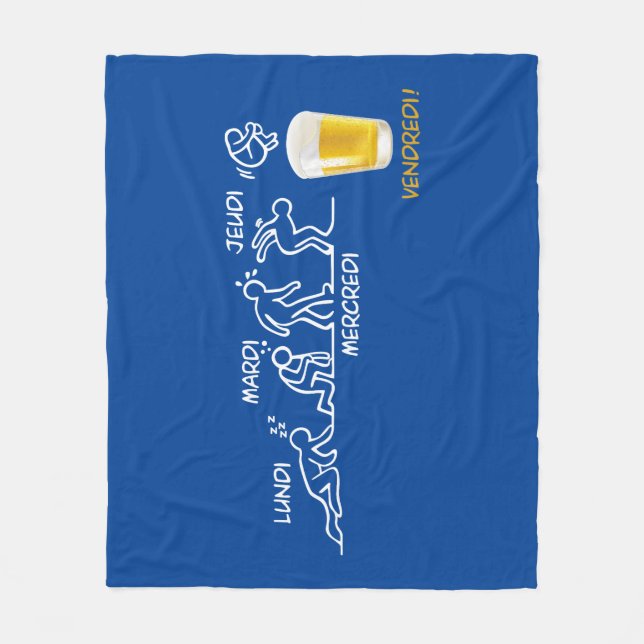 Beer-volution Fleece Blanket (Front)