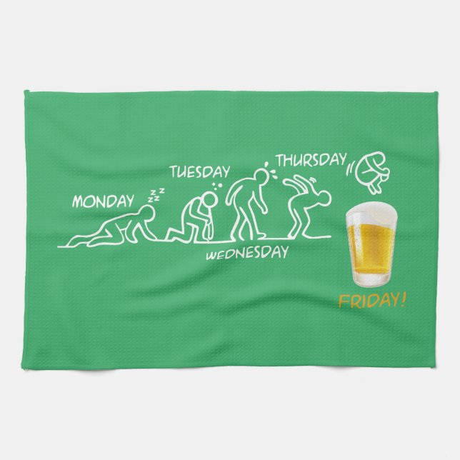 Beer-volution Tea Towel (Horizontal)