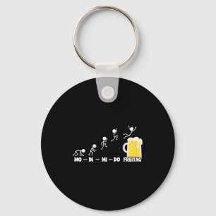 Beer Week Monday Friday Weekend Funny Beer Fan Bee Key Ring