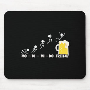 Beer Week Monday Friday Weekend Funny Beer Fan Bee Mouse Pad
