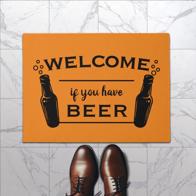 Beer Welcome Home Gold Doormat (Creator Uploaded)