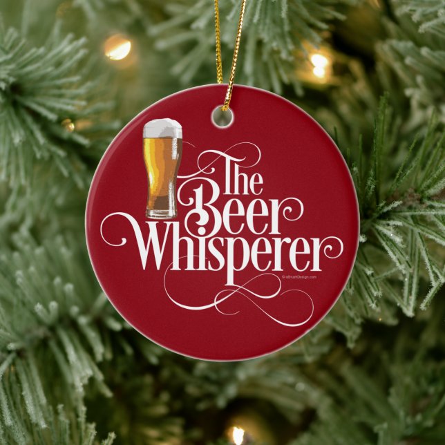 Beer Whisperer Ceramic Ornament (Tree)