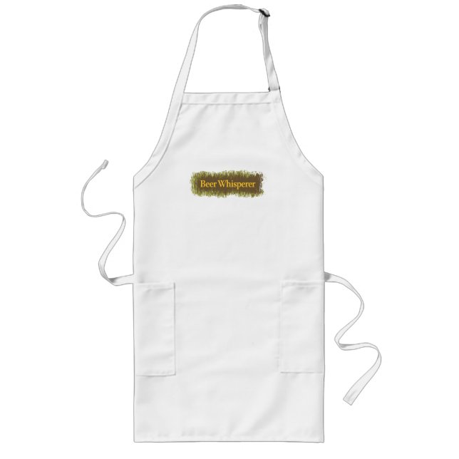 Beer Whisperer Text Long Apron (Front)