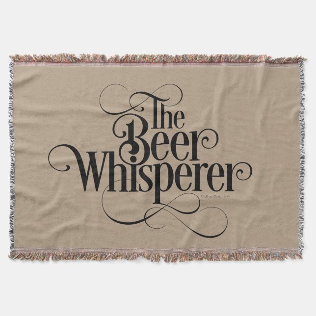 Beer Whisperer Throw Blanket (Front)