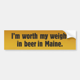 Beer Wife Maine Bumper Sticker