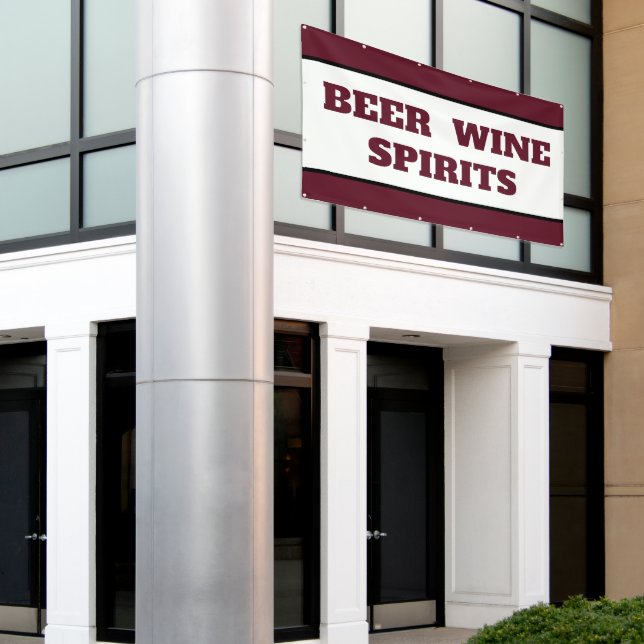 Beer Wine Spirits Banner (Outside Building)