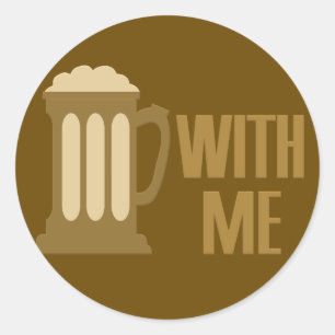 Beer With Me custom stickers