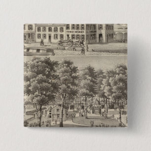 Beergarden and brewery of CL Centlivre 15 Cm Square Badge