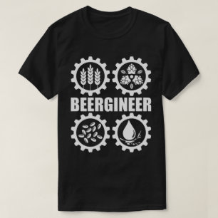 Beergineer Homebrew Home Brewing Craft Beer Brewer T-Shirt