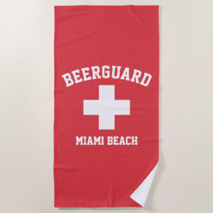 Beerguard Lifeguard Personalise Beach Towel