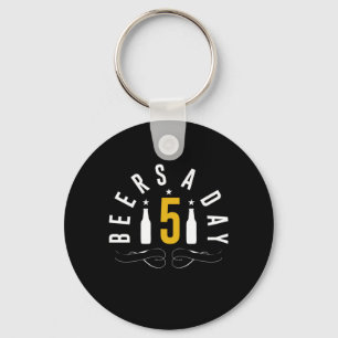 Beers A Day Key Ring