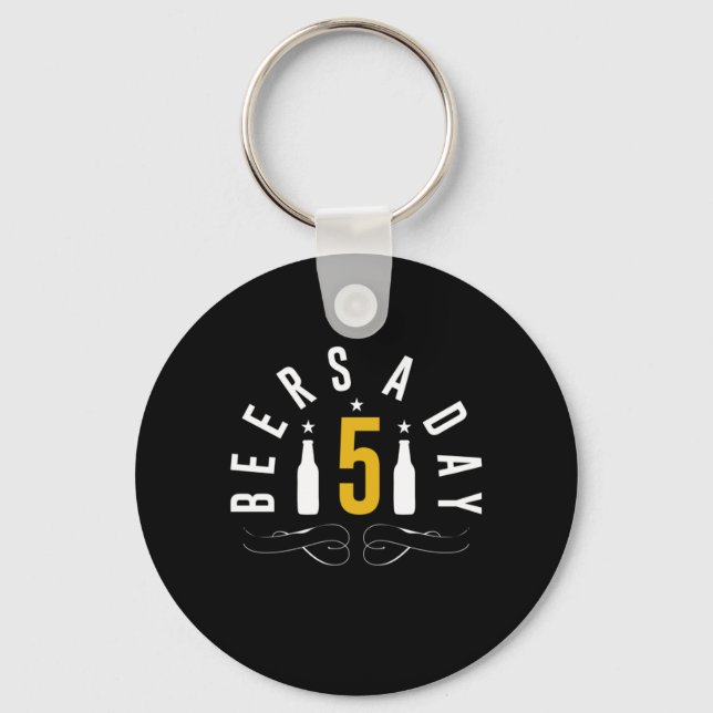 Beers A Day Key Ring (Front)