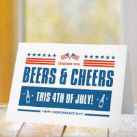 Beers & Cheers 4th of July Greeting