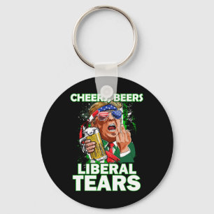 Beers Liberal Tears Trump Holding Beer Patrick's D Key Ring