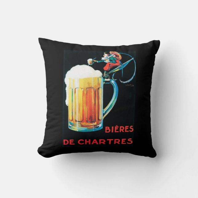 Beers of Chartres Promotional Poster Cushion (Front)