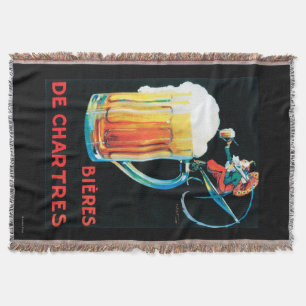 Beers of Chartres Promotional Poster Throw Blanket