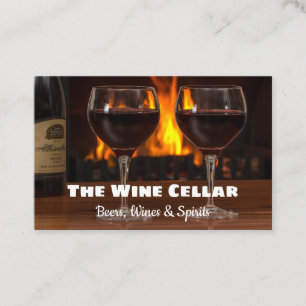 Beers Wines & Spirits Off-Licence Business Card