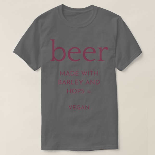 beervegan T T-Shirt (Design Front)