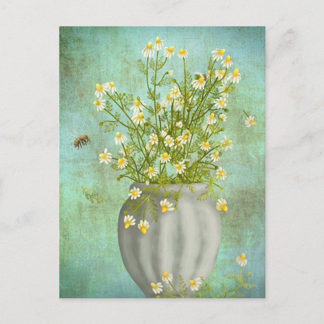 Bees and Camomiles  Postcard (Front)