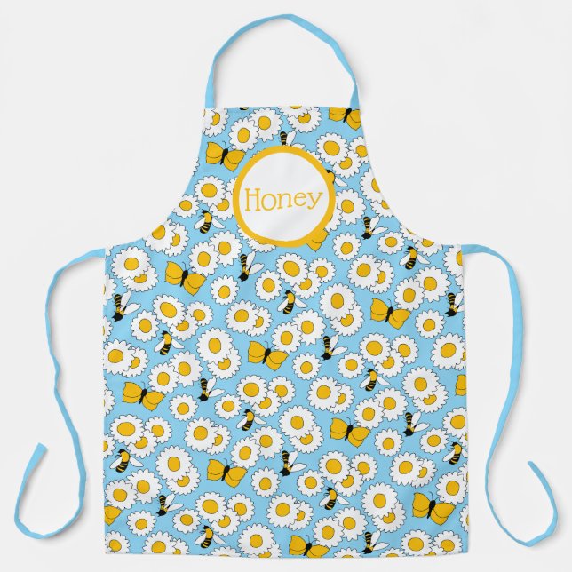 Bees and Daisies Apron (Front)