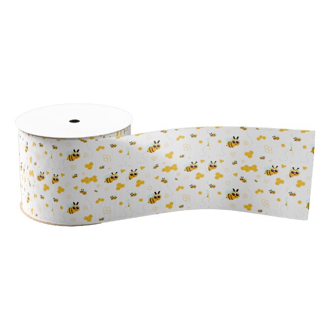 Bees and Honey  Grosgrain Ribbon (Spool)