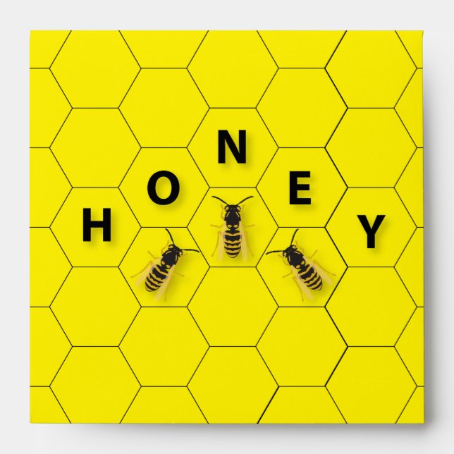 Bees and honeycomb envelope (Front)