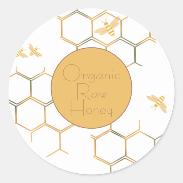 Bees and Honeycomb Label (Front)