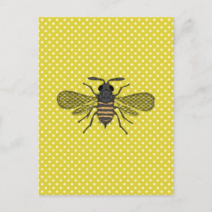 BEES and Honeycomb - Save The Bees Postcard