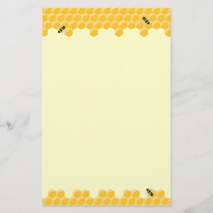 Bees And Honeycomb stationery