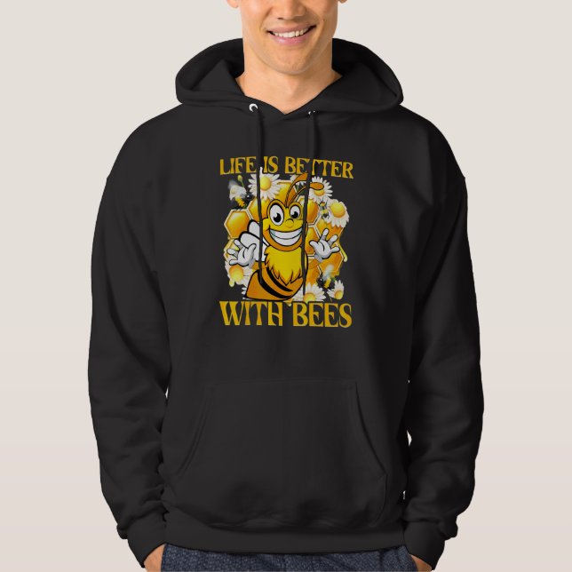 Bees Beekeeper  Saying 42 Hoodie (Front)