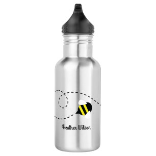 Bees Beekeeper Water Bottle with Name