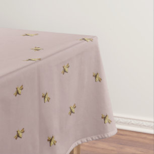 Bees - Bees - Bee - Beene rose Tablecloth