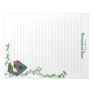 Bee's Birdhouse Ballet Lined Notepad